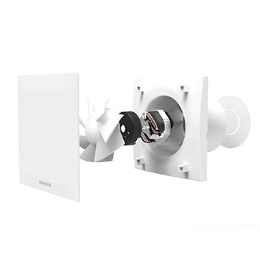 MUTE100TN Badkamerventilator met timer Mute 100 TN